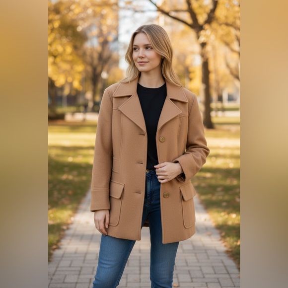 Xhilaration Jackets & Blazers - Women’s camel colored button up jacket